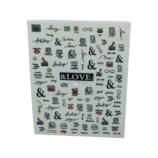 Love fabulous vogue kind words nail art stickers for trending nail art ultra thin
