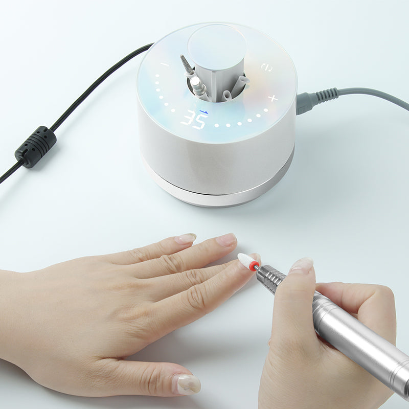 Light Gray E-File New Technology, Smart led digital display 35000RPM 80W