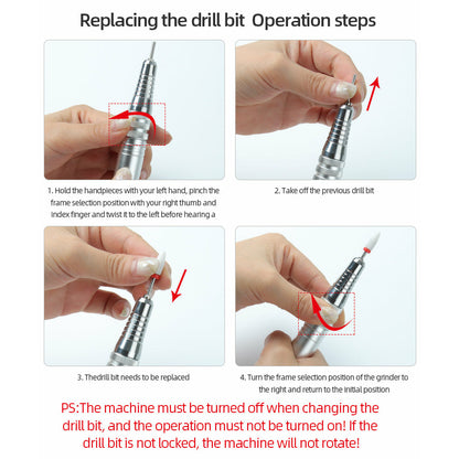 Sienna E-File New Technology, Smart led digital display 35000RPM 80W