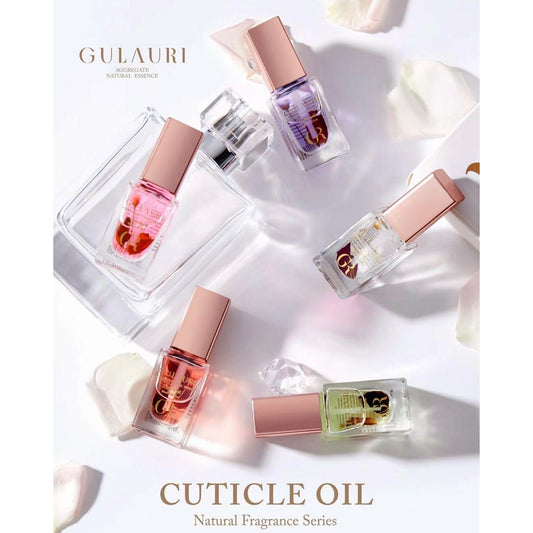 Gulauri Natural Essence Cuticle Oil 5 pack, 5 different essence smells great prevents hangnails, stimulates growth nourishes and repairs
