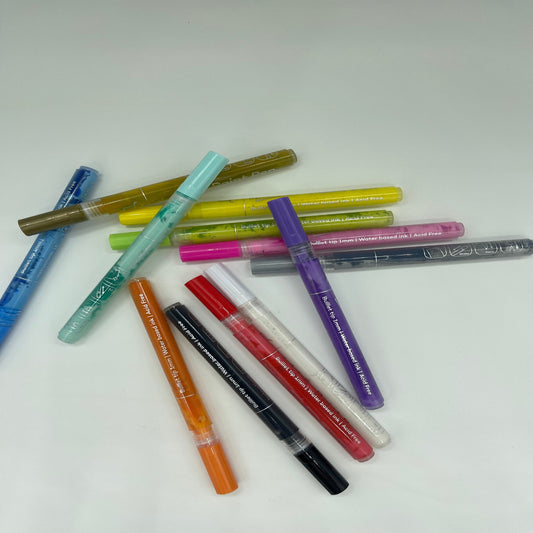 Gray Acrylic Paint Pens Set 12 nail art