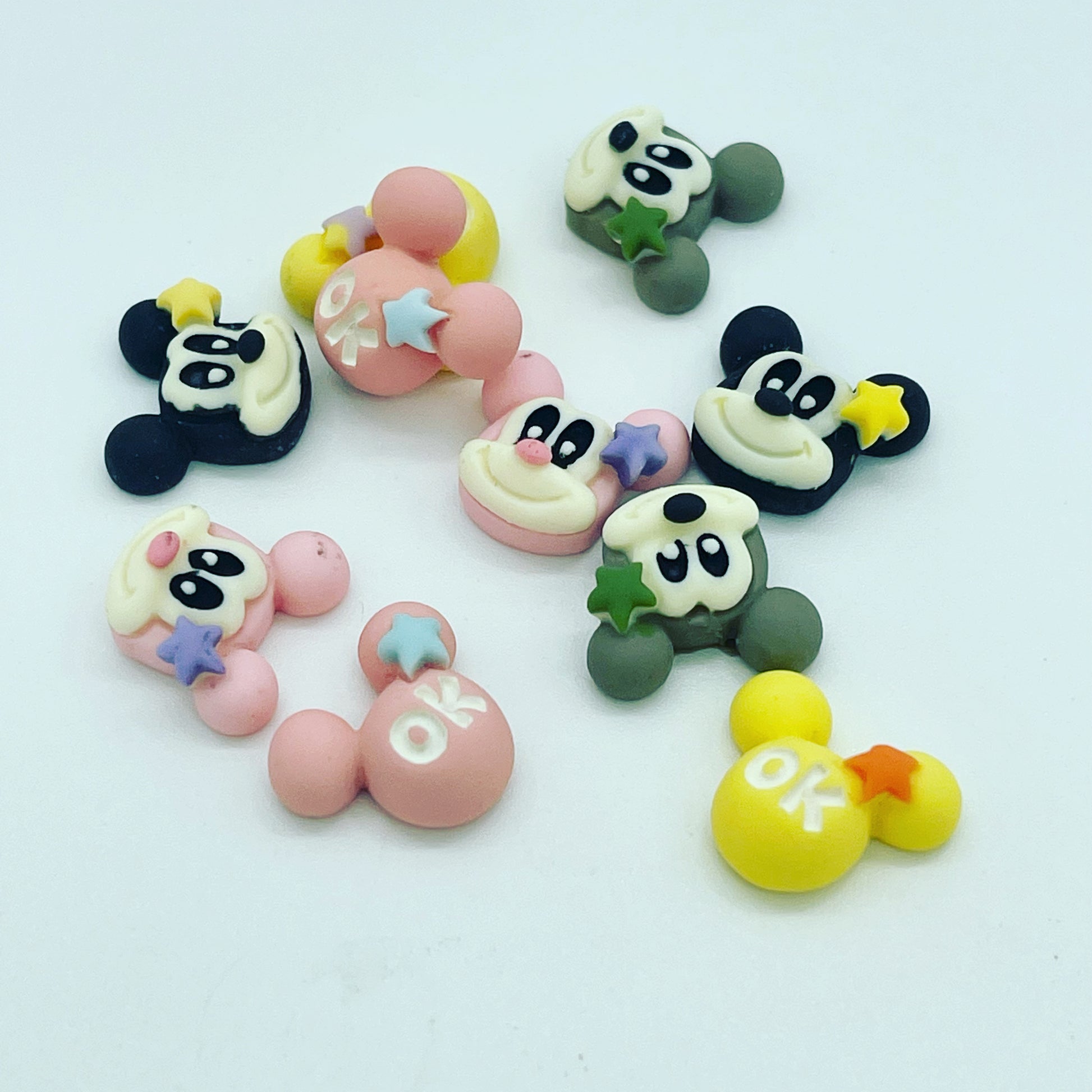 50pcs/Bag Cute Lollipop Nail Art Charms 3D Resin Kawaii Nail