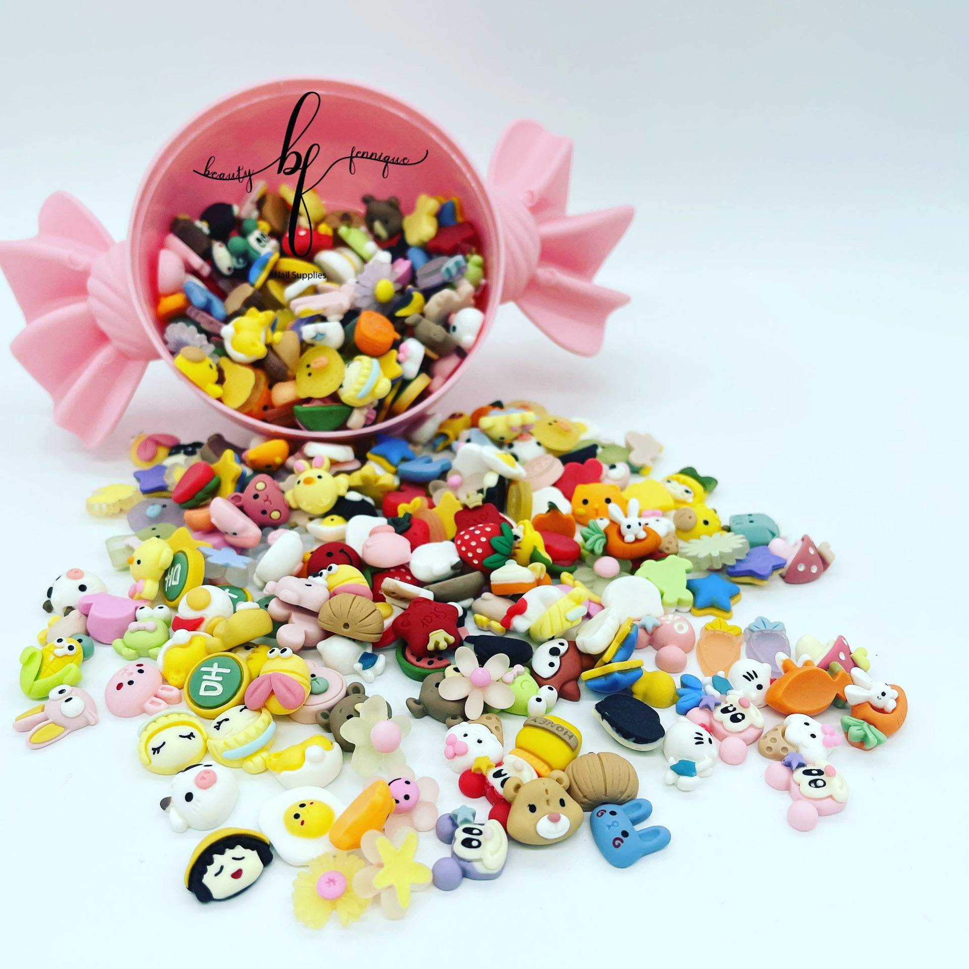 kawaii nail charms resin cute little