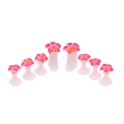 Misty Rose Toe Separators Soft Silicone Reusable