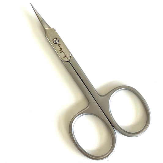Russian style cuticle scissors slim hand sharpened blade for procession cutting