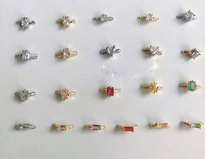 Nail ring charms