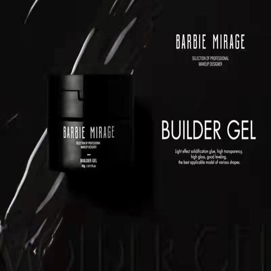 Black Builder Gel Clear Barbie Mirage 40gm