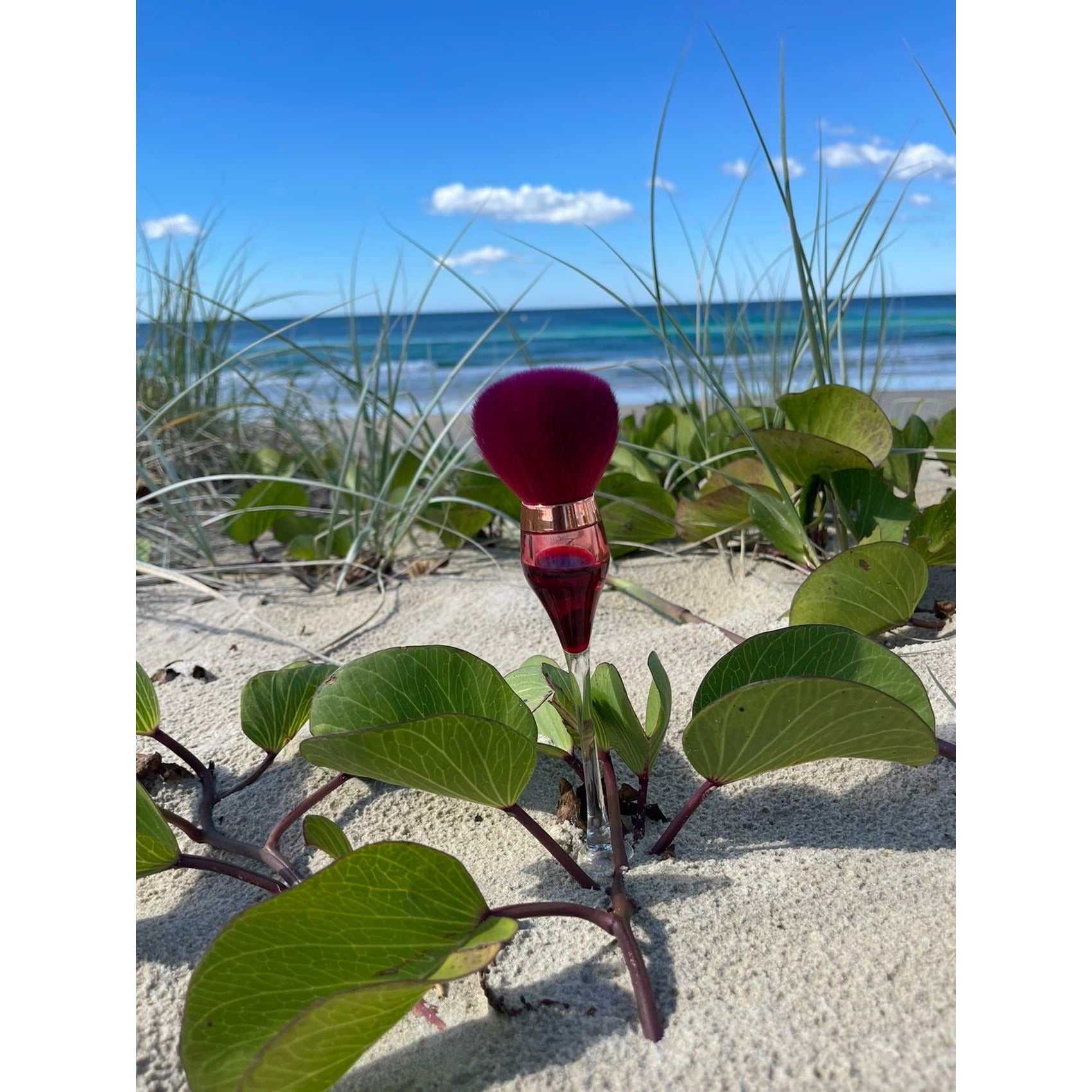 Dark Olive Green Wine style duster brush